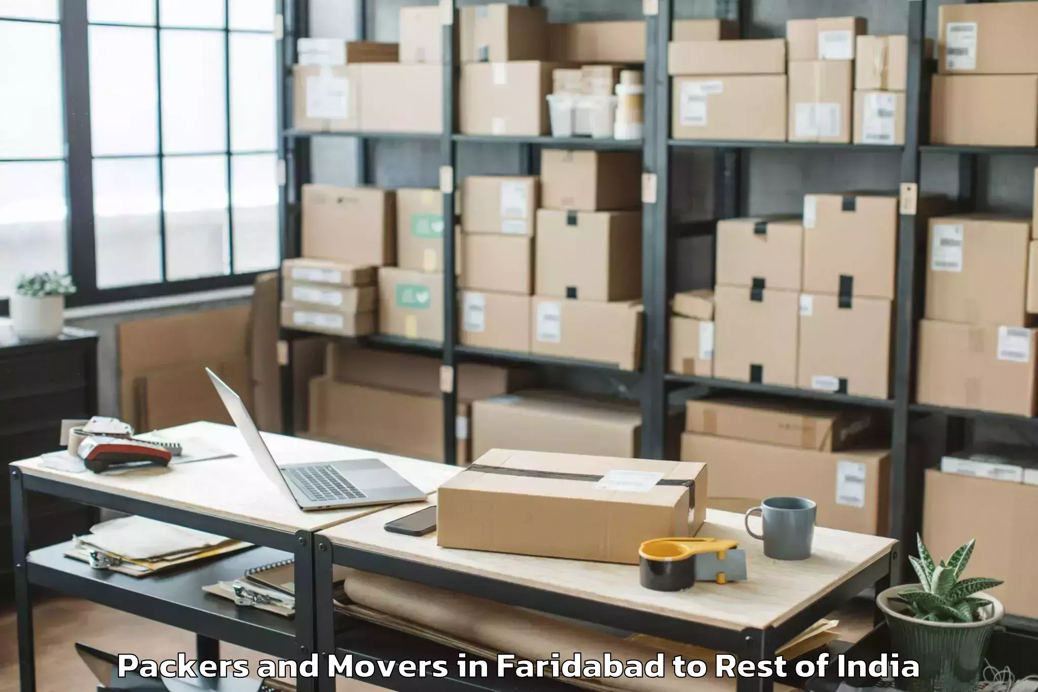 Trusted Faridabad to Nyapin Packers And Movers